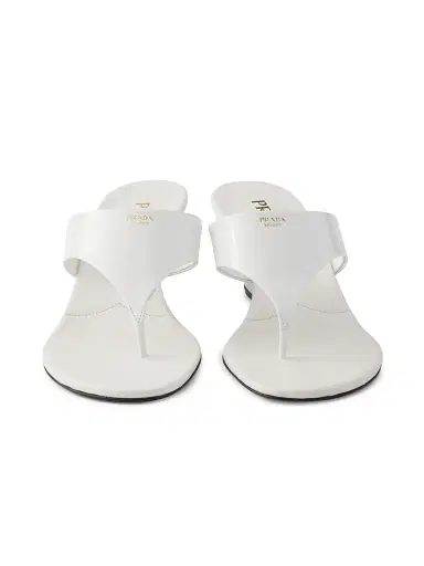 Prada Women's Patent Leather Thong Sandals | Thumbnail 2 Prada Women's Patent Leather Thong Sandals | Thumbnail 2