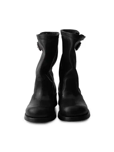 Prada Women's Leather Mid-Calf Boots - Black - Size 4.5 | Thumbnail 2 Prada Women's Leather Mid-Calf Boots - Black - Size 4.5 | Thumbnail 2