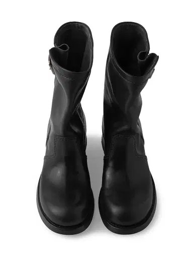 Prada Women's Leather Mid-Calf Boots - Black - Size 4.5 | Thumbnail 3 Prada Women's Leather Mid-Calf Boots - Black - Size 4.5 | Thumbnail 3
