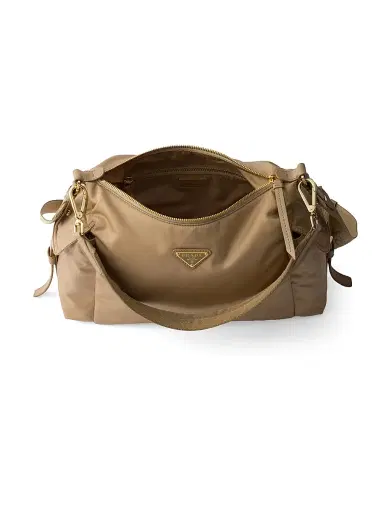 Prada Women's Explore Re-Nylon and Leather Shoulder Bag - Khaki | Thumbnail 4