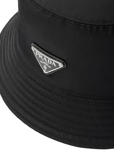 Prada Women's Re-Nylon Bucket Hat - Black - Size Small | Thumbnail 4