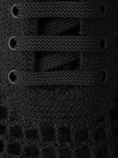 Prada Women's Collapse Crochet Laced Sneakers - Black - Size 10 | Thumbnail 5
