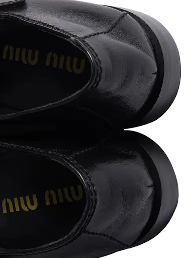 Miu Miu Women's Leather Loafers with Strap - Black - Size 8.5 | Thumbnail 3 Miu Miu Women's Leather Loafers with Strap - Black - Size 8.5 | Thumbnail 3