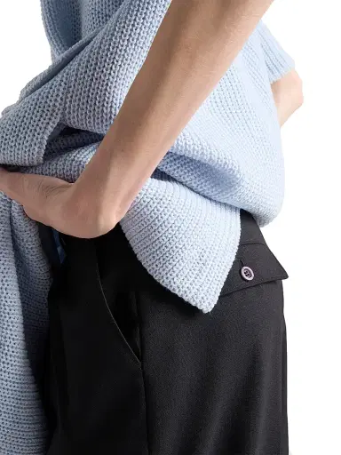 Prada Women's Rush Stitch Pants - Black | Thumbnail 4