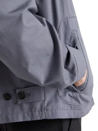 Prada Men's Technical Cotton Zipper Blouson Jacket - Grey - Size 50 | Thumbnail 5 Prada Men's Technical Cotton Zipper Blouson Jacket - Grey - Size 50 | Thumbnail 5