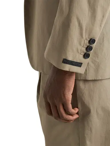 Prada Men's Single-breasted Cotton Jacket - Light Brown - Size 42 | Thumbnail 5