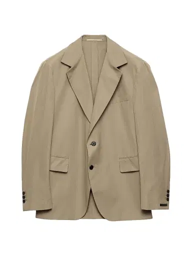 Prada Men's Single-breasted Cotton Jacket - Light Brown - Size 42 | Thumbnail 1