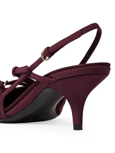 Miu Miu Women's Patent Leather Slingbacks with Buckles - Red - Size 10 | Thumbnail 3 Miu Miu Women's Patent Leather Slingbacks with Buckles - Red - Size 10 | Thumbnail 3