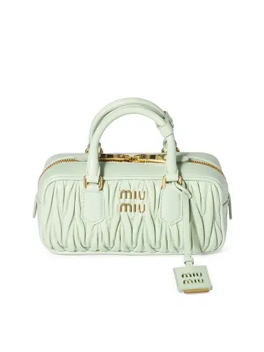 Miu Miu Women's Arcadie Matelassé Nappa Leather Top Handle Bag | Thumbnail 1 Miu Miu Women's Arcadie Matelassé Nappa Leather Top Handle Bag | Thumbnail 1