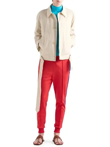 Prada Men's Cotton Jacket - Beige Khaki | Thumbnail 2