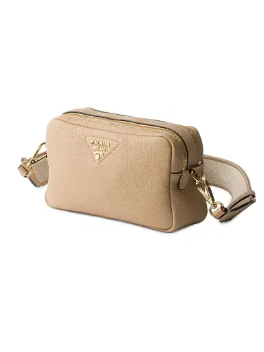 Prada Women's Small Leather Shoulder Bag - Beige Khaki | Thumbnail 2 Prada Women's Small Leather Shoulder Bag - Beige Khaki | Thumbnail 2