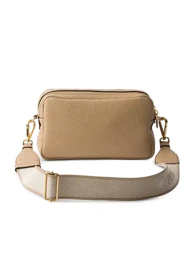 Prada Women's Small Leather Shoulder Bag - Beige Khaki | Thumbnail 3 Prada Women's Small Leather Shoulder Bag - Beige Khaki | Thumbnail 3
