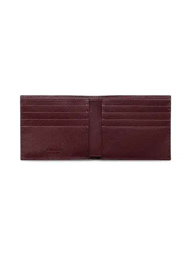 Prada Men's Saffiano Leather Wallet - Green | Thumbnail 2 Prada Men's Saffiano Leather Wallet - Green | Thumbnail 2