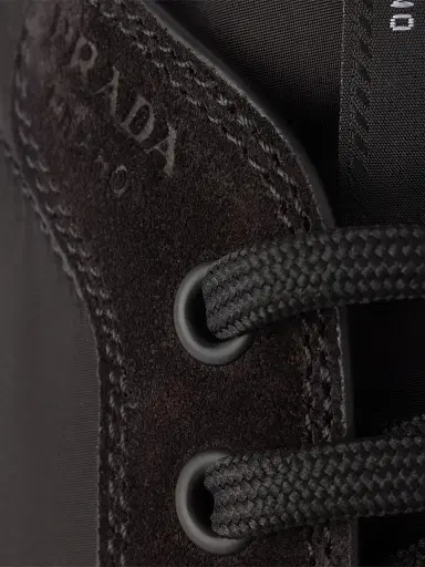 Prada Men's Speedrock Nylon and Suede Sneakers - Black - Size 12 | Thumbnail 5 Prada Men's Speedrock Nylon and Suede Sneakers - Black - Size 12 | Thumbnail 5