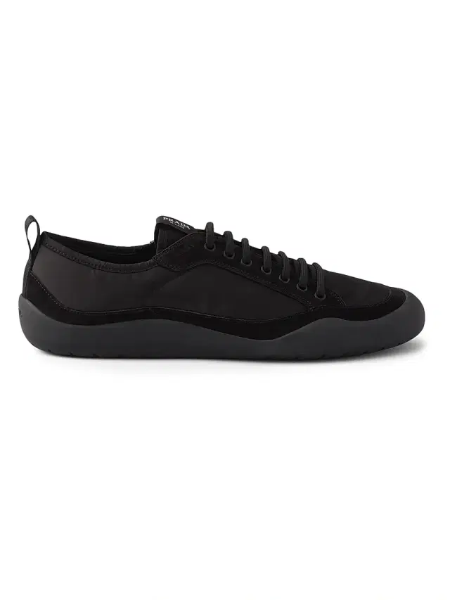 Prada Men's Speedrock Nylon and Suede Sneakers - Black