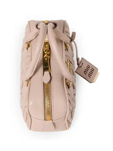 Miu Miu Women's Arcadie Matelassé Nappa Leather Top Handle Bag | Thumbnail 5