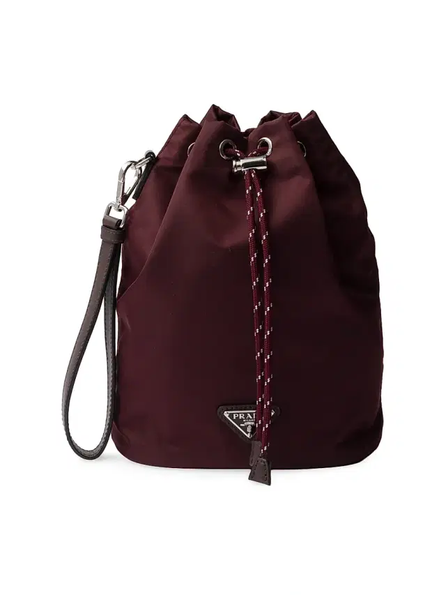 Men's Speedrock Re-Nylon and Leather Pouch - Dark Red