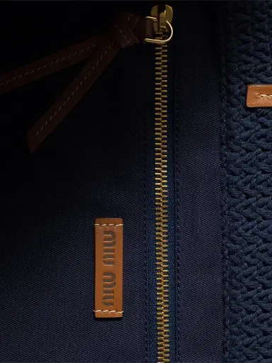 Miu Miu Women's Raffia-Effect Woven Shoulder Bag | Thumbnail 5 Miu Miu Women's Raffia-Effect Woven Shoulder Bag | Thumbnail 5