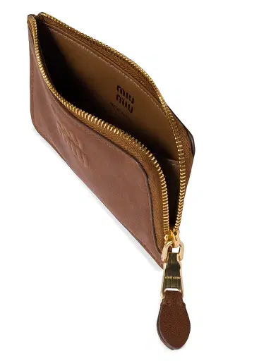 Miu Miu Women's Nappa Leather Envelope Card Holder | Thumbnail 3 Miu Miu Women's Nappa Leather Envelope Card Holder | Thumbnail 3