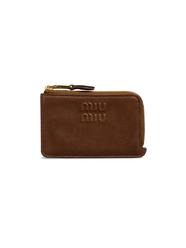 Women's Nappa Leather Envelope Card Holder - Light Brown