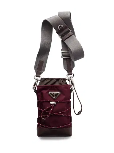 Prada Men's Re-Nylon and Leather Smartphone Case | Thumbnail 1 Prada Men's Re-Nylon and Leather Smartphone Case | Thumbnail 1