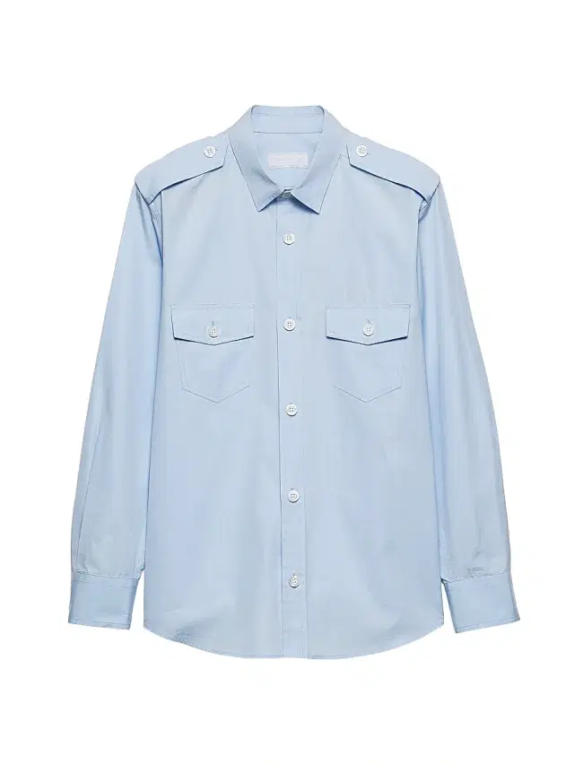 Men's Cotton Shirt - Blue