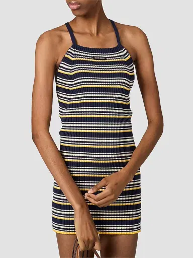 Miu Miu Women's Cotton Knit Mini Dress | Thumbnail 3 Miu Miu Women's Cotton Knit Mini Dress | Thumbnail 3