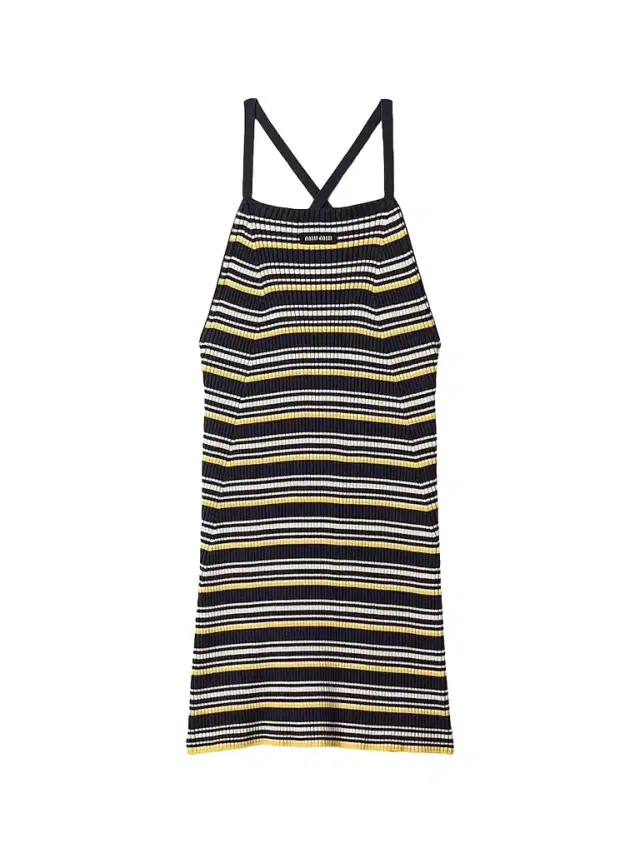 Miu Miu Women's Cotton Knit Mini Dress - Blue Multi