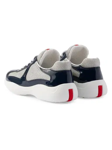 Prada Women's America's Cup Biker Fabric Sneakers - Navy - Size 5.5 | Thumbnail 4