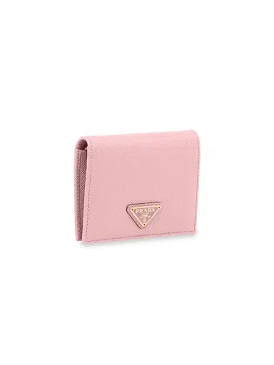 Prada Women's Small Saffiano Leather Wallet - Baby Pink | Thumbnail 2 Prada Women's Small Saffiano Leather Wallet - Baby Pink | Thumbnail 2