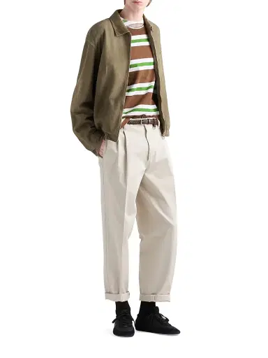 Prada Men's Printed Cotton T-Shirt | Thumbnail 5 Prada Men's Printed Cotton T-Shirt | Thumbnail 5