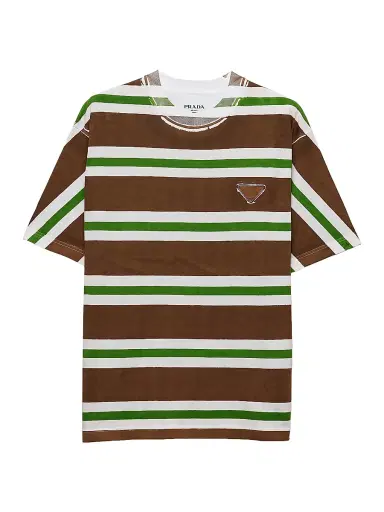 Prada Men's Printed Cotton T-Shirt | Thumbnail 1 Prada Men's Printed Cotton T-Shirt | Thumbnail 1