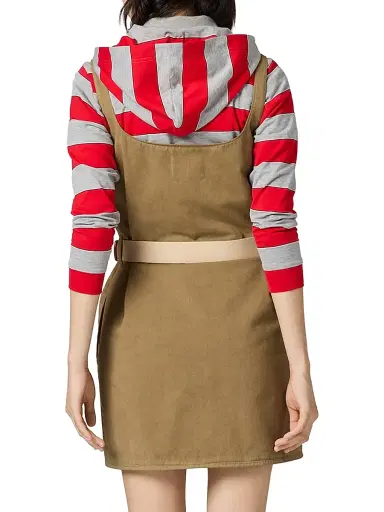 Miu Miu Women's Old Gabardine Mini-Dress - Beige Khaki - Size 4 | Thumbnail 3