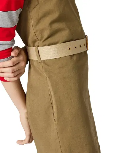 Miu Miu Women's Old Gabardine Mini-Dress - Beige Khaki - Size 4 | Thumbnail 4