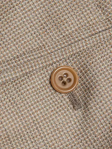 Emporio Armani Men's Textured Virgin Wool Trousers - Tan - Size 36 | Thumbnail 7 Emporio Armani Men's Textured Virgin Wool Trousers - Tan - Size 36 | Thumbnail 7