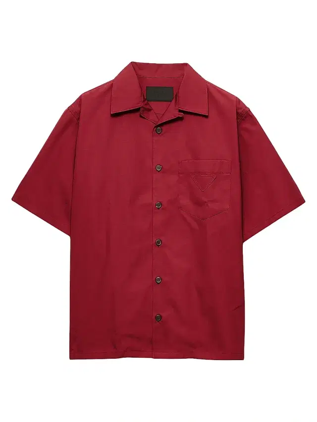 Men's Cotton Blend Bowling Shirt - Red