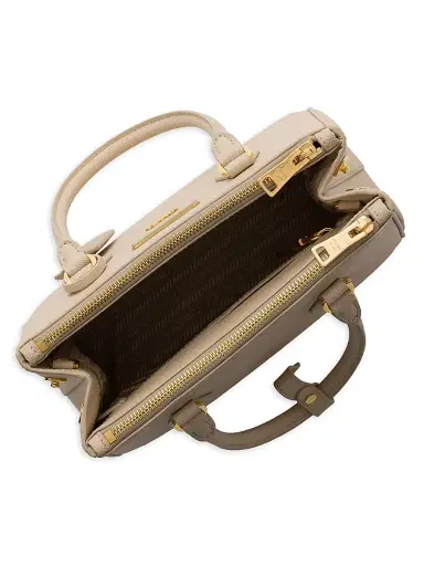 Prada Women's Galleria Saffiano Leather Top Handle Bag - Beige Khaki | Thumbnail 4 Prada Women's Galleria Saffiano Leather Top Handle Bag - Beige Khaki | Thumbnail 4