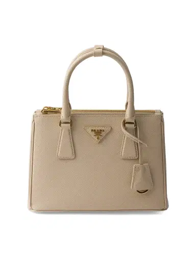 Prada Women's Galleria Saffiano Leather Top Handle Bag - Beige Khaki | Thumbnail 1 Prada Women's Galleria Saffiano Leather Top Handle Bag - Beige Khaki | Thumbnail 1