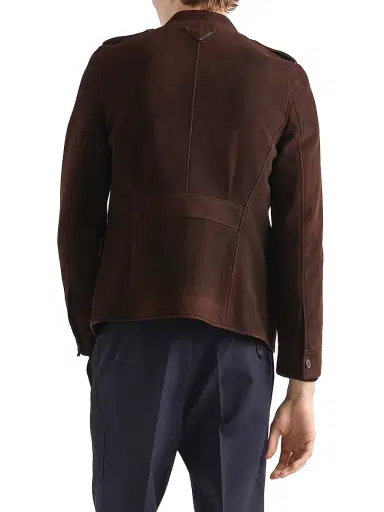 Prada Men's Suede Jacket - Brown - Size 44 | Thumbnail 3 Prada Men's Suede Jacket - Brown - Size 44 | Thumbnail 3