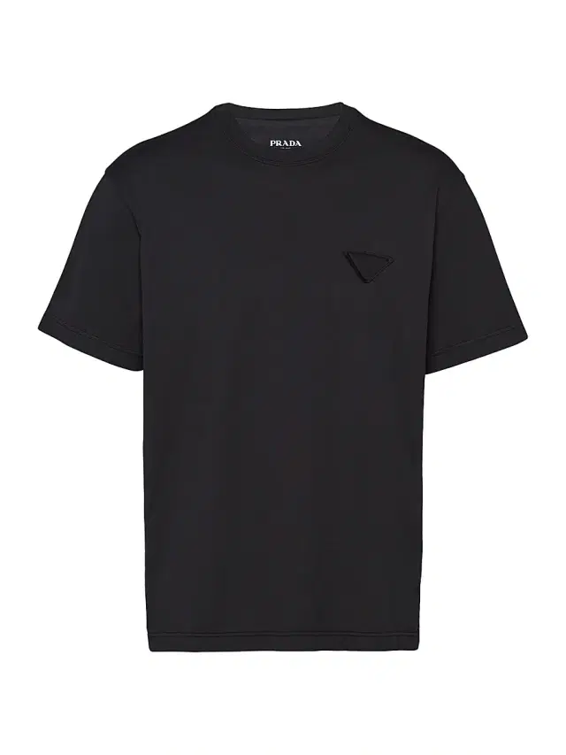 Prada Men's Cotton T-Shirt - Black