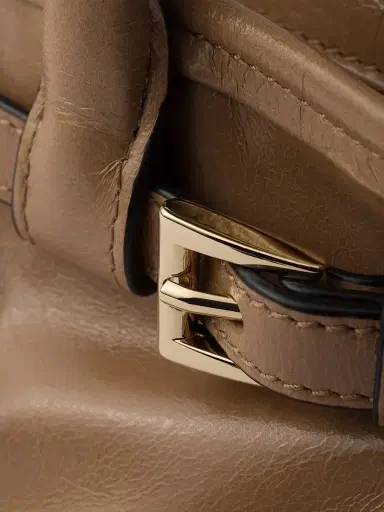 Prada Women's Bonnie Leather Mini Top Handle Bag Brown | Thumbnail 6 Prada Women's Bonnie Leather Mini Top Handle Bag Brown | Thumbnail 6