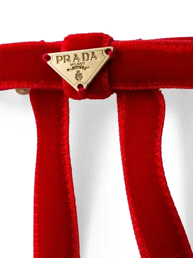 Prada Women's Velvet Hair Clip | Thumbnail 2