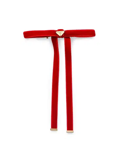 Prada Women's Velvet Hair Clip | Thumbnail 1