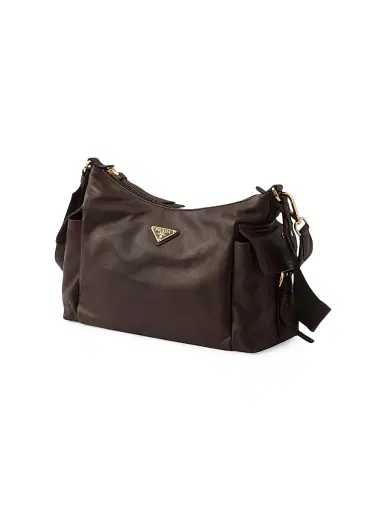 Prada Women's Large Explore Nappa Leather Shoulder Bag - Dark Brown | Thumbnail 4 Prada Women's Large Explore Nappa Leather Shoulder Bag - Dark Brown | Thumbnail 4