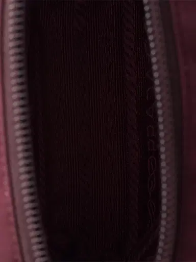 Prada Re-Nylon Necessaire Pouch - Dark Red | Thumbnail 4 Prada Re-Nylon Necessaire Pouch - Dark Red | Thumbnail 4