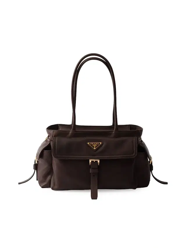 Prada Women's  Explore Nappa Leather Top Handle Bag - Dark Brown