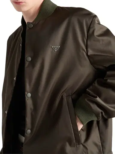Prada Men's Re-Nylon Bomber Jacket - Green - Size 48 | Thumbnail 5 Prada Men's Re-Nylon Bomber Jacket - Green - Size 48 | Thumbnail 5