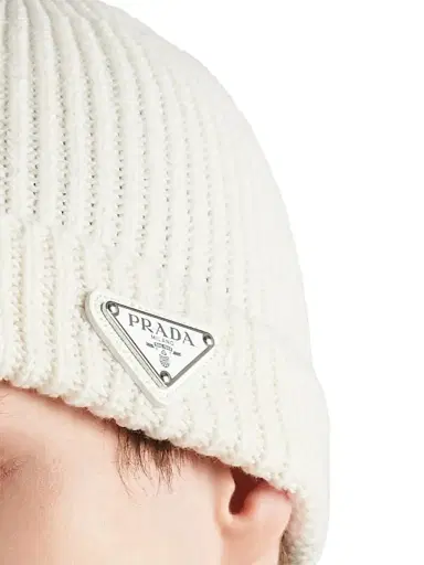 Prada Men's Wool and Cashmere Beanie | Thumbnail 2