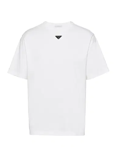 Prada Men's Cotton T-Shirt - White - Size Medium | Thumbnail 1