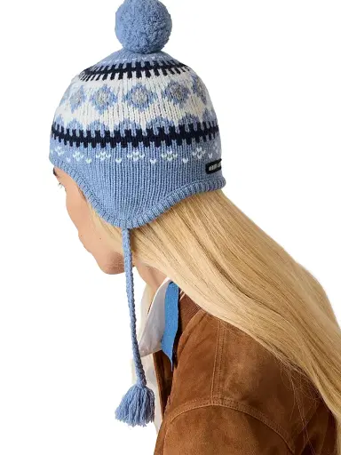 Miu Miu Women's Wool Hat - Blue - Size Large | Thumbnail 2 Miu Miu Women's Wool Hat - Blue - Size Large | Thumbnail 2